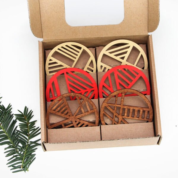 Christmas Wooden Baubles - Image 3
