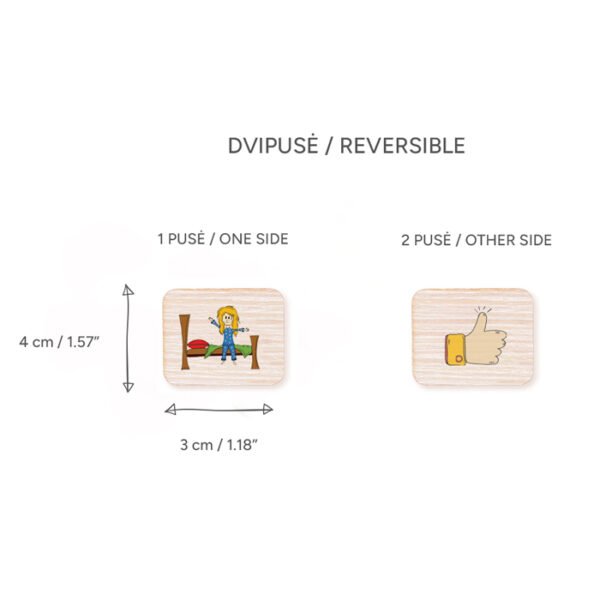 13 Reversible routine magnets for girl - Image 3